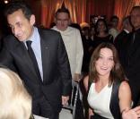 Carla Bruni et son époux Nicolas Sarkozy au gala de charité organisé au profit de l'hôpital Hadassah de Jérusalem. 05/03/09