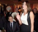 Carla Bruni et son époux Nicolas Sarkozy au gala de charité organisé au profit de l'hôpital Hadassah de Jérusalem. 05/03/09