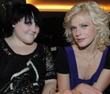 Beth Ditto et Micky Green au défilé Sonia Rykiel, pour sa collection de prêt-à-porter automne/hiver 2009-2010, le 8 mars 2009, à Paris.