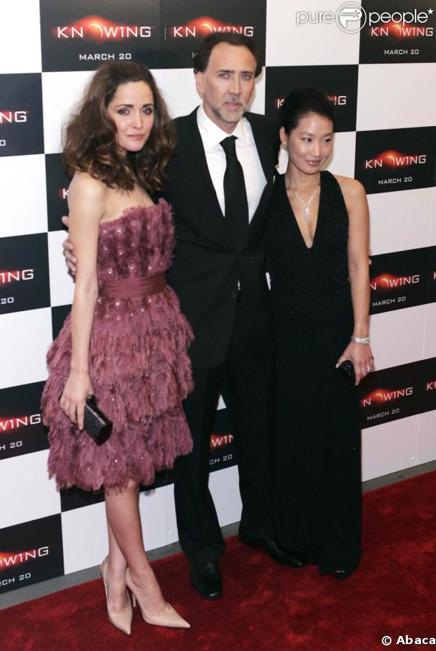 Rose Byrne, Nicolas Cage et Alice Kim, à l'AMC Loews Lincoln Square Theatre de New York, le 9 mars 2009, à l'occasion de l'avant-première de 