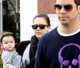 Jessica Alba, son mari Cash Warren et leur fille Honor