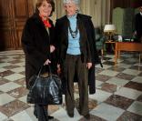 Françoise de Panafieu et Claude Greff arrivent au déjeuner de l'Assemblée Nationale. 10/03/09