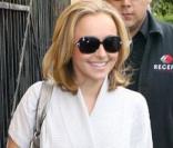 Hayden Panettiere à la sortie d'un restaurant ce week-end 