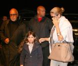 Céline Dion, son mari René et leur fils René-Charles à New York. 20/03/09