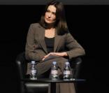 Carla Bruni et Rama Yade lors d'une réunion de mobilisation en faveur des femmes victimes de violence en République démocratique du Congo. 24/03/09 