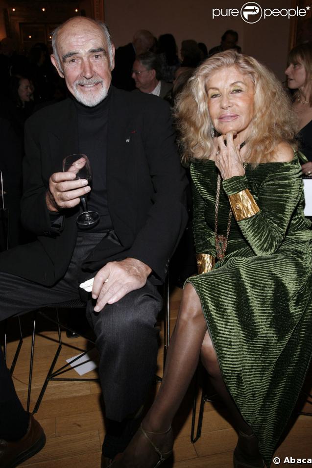 Sean Connery et sa femme Marcheline  Roquebrune 