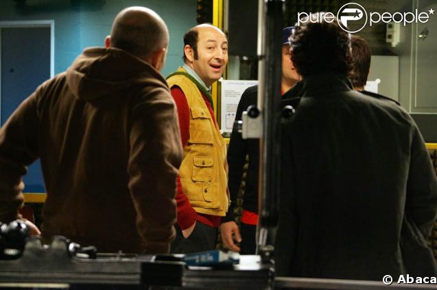 Kad Merad, sur le tournage de 