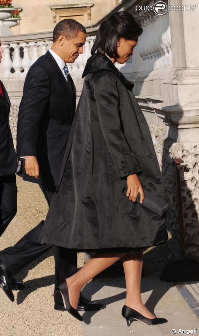 Barack et Michelle Obama rencontrent la Reine Elizabeth II et son mari, le Prince Philip, à Buckingham Palace