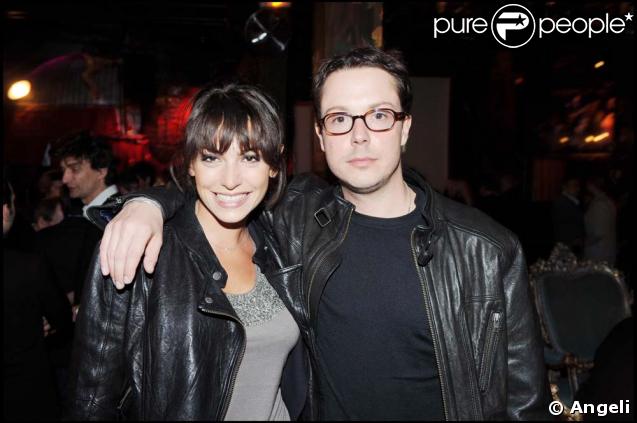Nomie Elbaz et Davy Sardou fêtent l'anniversaire de Françoise Ménidrey au Réservoir, à Paris, le 10 avril 2009.