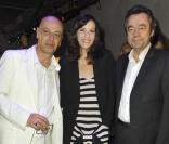 Liv Tyler, Nicolas Degennes et Michel Denisot à la soirée Givenchy pour fêter les 10 ans du directeur make up de la maison