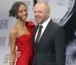 Zoe Saldana et Simon Pegg pour la promotion de Star Trek en Allemagne