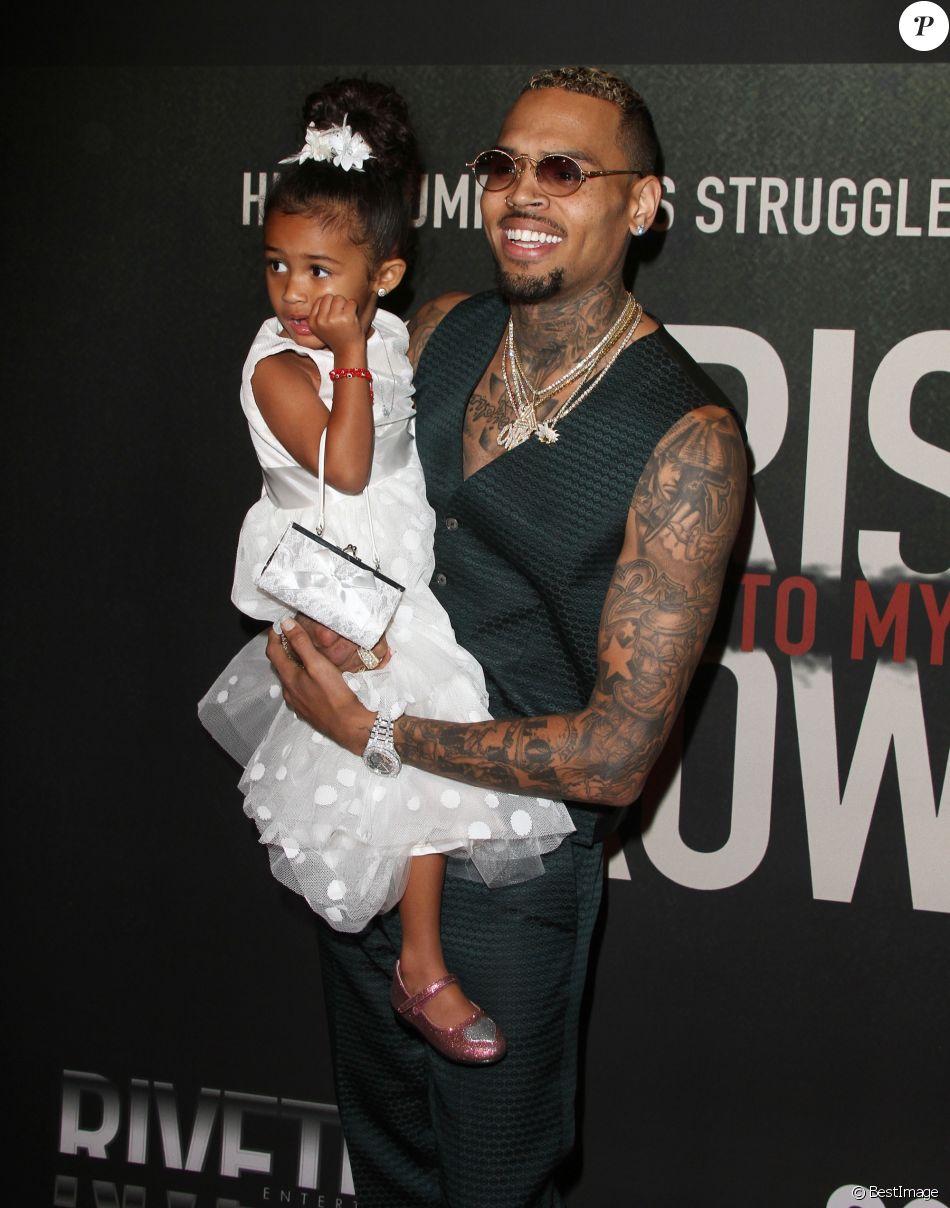 Chris Brown et sa fille Royalty Brown - PremiÃ¨re du film "Chris Brown : Welcome To My Life" Ã  Los Angeles. Le 6 juin 2017 Â© CPA / Bestimage