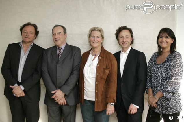 Guillaume Durand, Bernard Vaussion, Véronique André, Stéphane Bern et Valérie Expert  