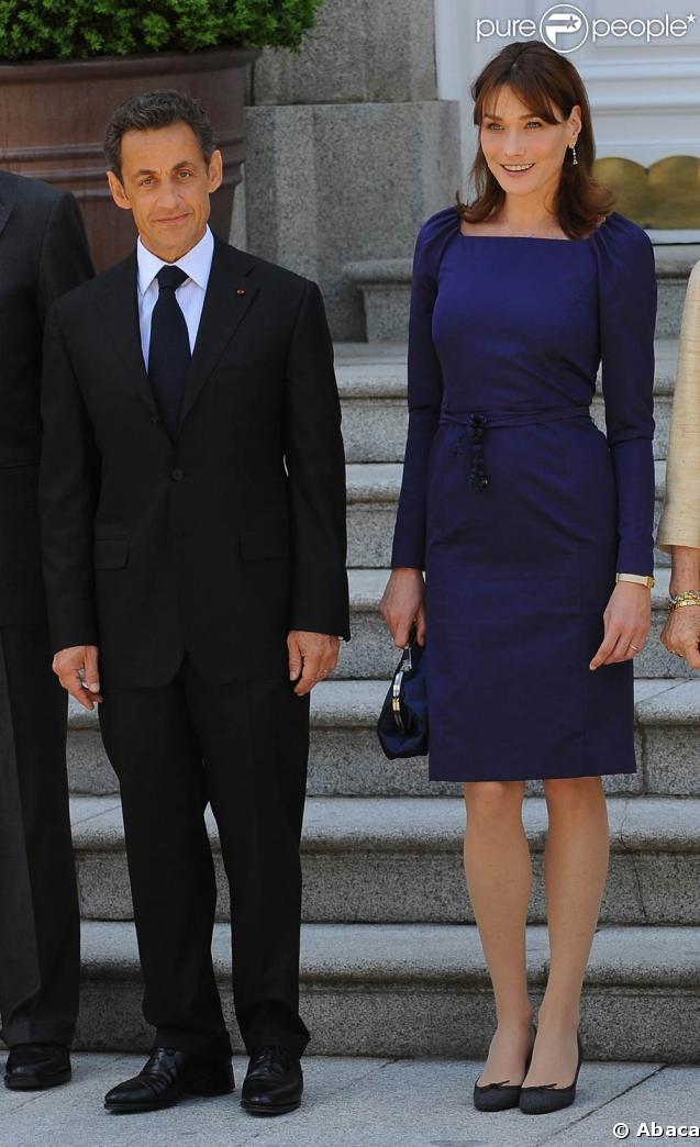 Nicolas Sarkozy et Carla Bruni, au Palais Zarzuela de Madrid, le 27 avril 2009 !