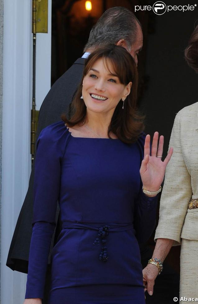 Carla Bruni, au Palais Zarzuela de Madrid, le 27 avril 2009 !