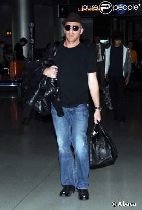 Boris Becker à l'aéroport de Miami
