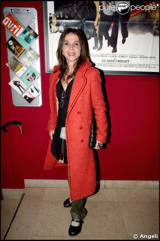 Victoria Abril - Le dîner chez Castel qui a suivi la projection en avant-première de la 2e saison de Myster Mocky présente, le 27 avril 2009