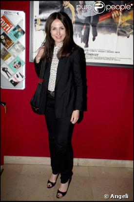 Elsa Zylberstein - Le dîner chez Castel qui a suivi la projection en avant-première de la 2e saison de Myster Mocky présente, le 27 avril 2009