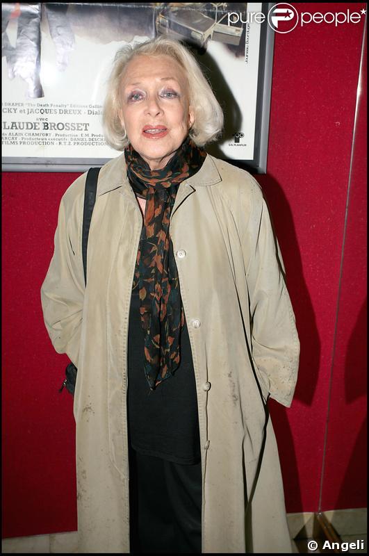 Micheline Presle - Le dîner chez Castel qui a suivi la projection en avant-première de la 2e saison de Myster Mocky présente, le 27 avril 2009