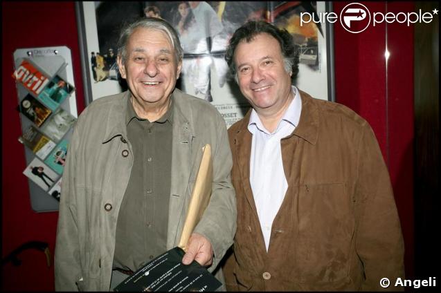 Henri Guibet et Daniel Russo - Le dîner chez Castel qui a suivi la projection en avant-première de la 2e saison de Myster Mocky présente, le 27 avril 2009