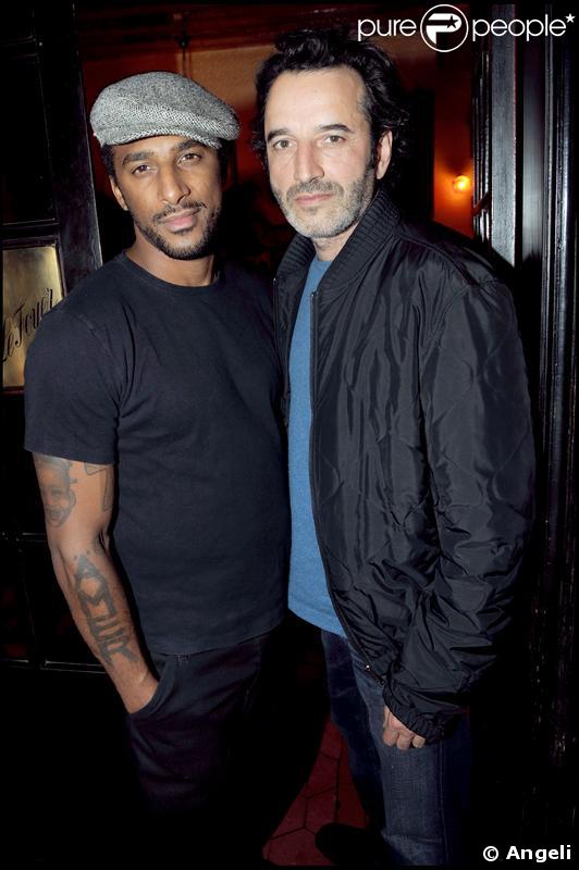 Stomy Bugsy et Bruno Todeschini - Le dîner chez Castel qui a suivi la projection en avant-première de la 2e saison de Myster Mocky présente, le 27 avril 2009