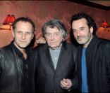Charles Berling, Jean-Pierre Mocky et Bruno Todeschini - Le dîner chez Castel qui a suivi la projection en avant-première de la 2e saison de Myster Mocky présente, le 27 avril 2009