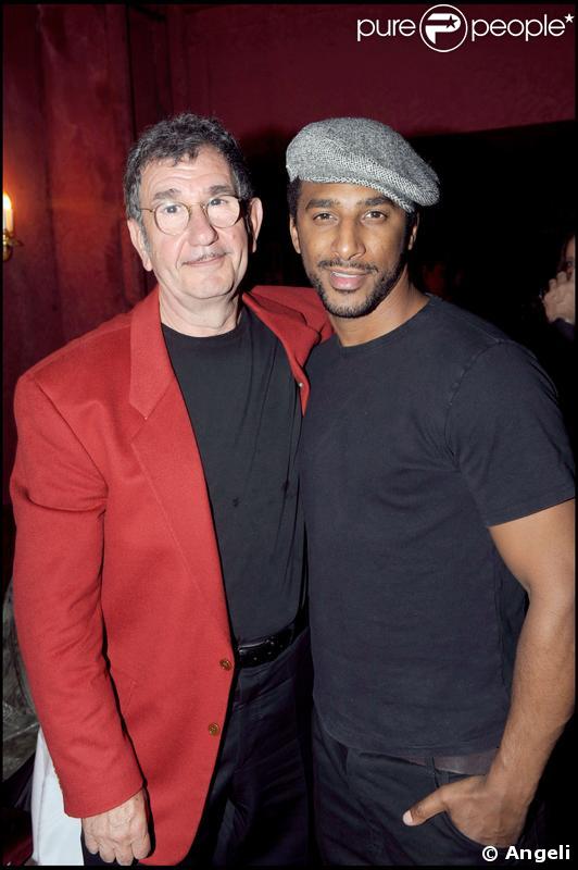 Richard Gotainer et Stomy Bugsy - Le dîner chez Castel qui a suivi la projection en avant-première de la 2e saison de Myster Mocky présente, le 27 avril 2009