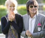 Ron Wood et sa girlfriend à Ascot, mercredi 30 avril