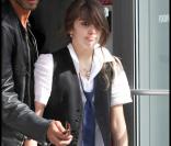Lourdes avec son père Carlos lors d'une séance shopping à New York