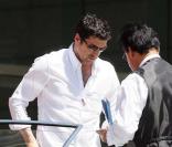Patrick Dempsey fait un tour dans sa Ferrari vintage