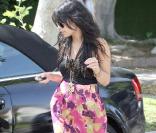 Vanessa Hudgens arrive chez des amis pour un déjeuner, le 30 avril 2009, à Los Angeles !
