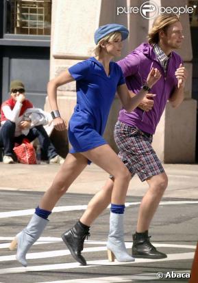 Agyness Deyn et Gabriel Aubry en plein photoshoot