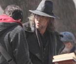 Nicolas Cage sur le tournage de The Sorcerer's Apprentice à New York