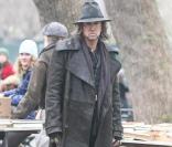 Nicolas Cage sur le tournage de The Sorcerer's Apprentice à New York