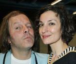 Jeanne Balibar et son compagnon Philippe Katerine, en avril 2009