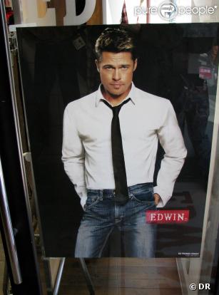 Brad Pitt s’habille en jeans Edwin pour le Japon