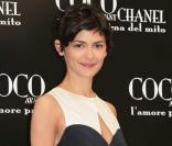 Audrey Tautou lors de la première à Rome du film Coco avant Chanel le 6 mai 2009
