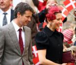 Mary de Danemark et son époux Frederik de Danemark à Flensburg, en Allemagne.