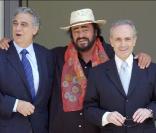 Les trois ténors : Placido Domingo, Luciano Pavarotti et José Carreras