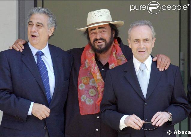 Les trois ténors : Placido Domingo, Luciano Pavarotti et José Carreras