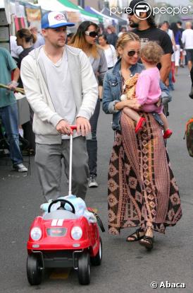 Nicole Richie, son chéri Joel Madden et la petite Harlow