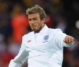 David Beckham portant les couleurs de l'équipe d'Angleterre 