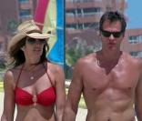 Cindy Crawford et son mari Rande Gerber au Mexique  le 7 avril 2009 