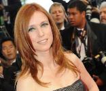 Léa Drucker lors de la montée des marches avant la projection d'Inglourious Basterds, au Festival de Cannes, le 20 mai 2009