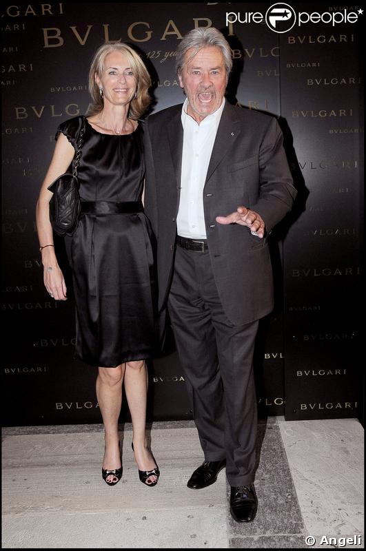 Alain Delon à la soirée Bulgari hier soir à Rome