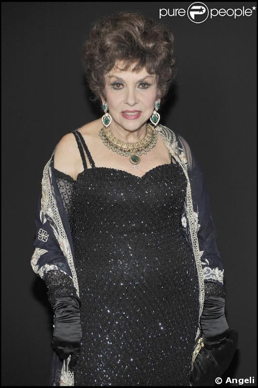 Gina Lollobrigida à la soirée Bulgari hier soir à Rome