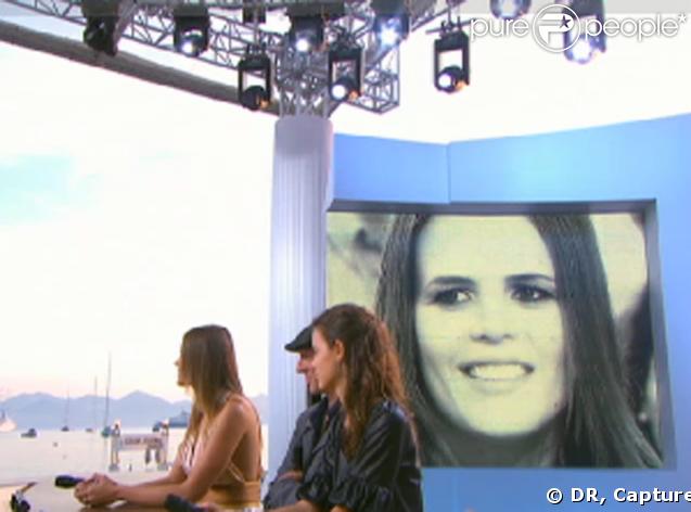 Laure Manaudou lors du Grand Journal de Canal+ le 20 mai 2009