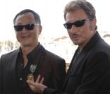 Johnny Hallyday avec Johnnie To au festival de Cannes 2009