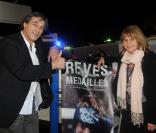 Stéphane Ferrara et Dominique Cantien le 21 mai au VIP ROOM pour la présentation de Rêves de Médailles 