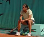 Amélie Mauresmo lors de ses derniers entraînements avant le début de Roland-Garros